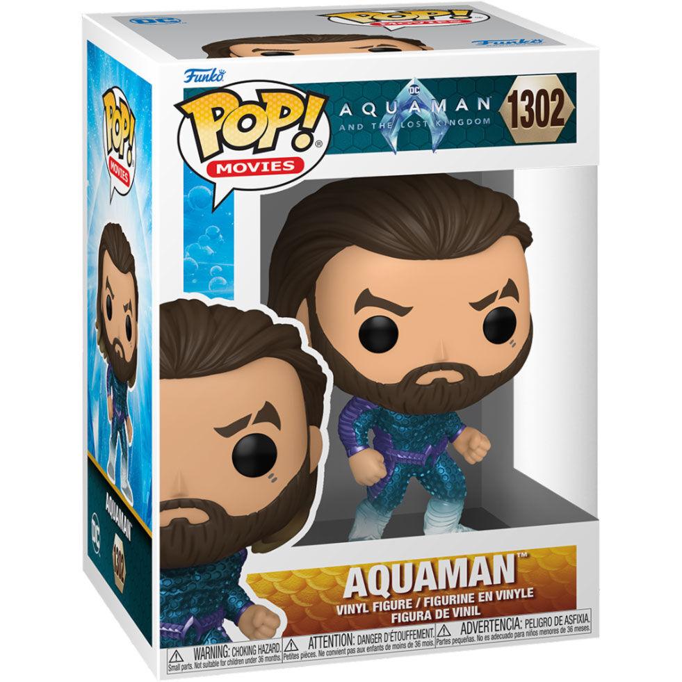 Funko Pop! Movies: Aquaman and the Lost Kingdom - Aquaman (Stealth Suit) Figure #1302 - Funko - Ginga Toys