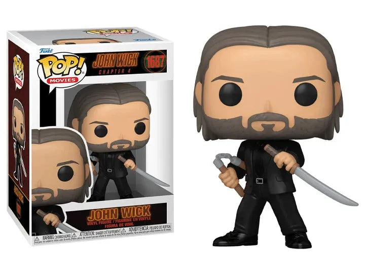 Funko Pop! Movies: John Wick: Chapter 4 - John Wick Figure #1687 - Ginga Toys