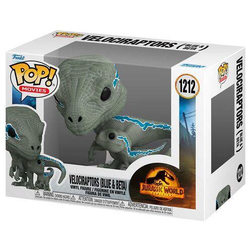 Funko Pop! Movies: Jurassic World 3: Dominion Velociraptors (Blue & Beta) Figure #1212 - Funko - Ginga Toys
