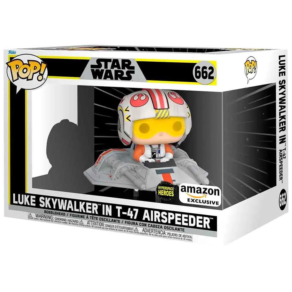 Funko Pop! Rides: Star Wars Luke Skywalker in T-47 Airspeeder Exclusive Figure #662 - Ginga Toys