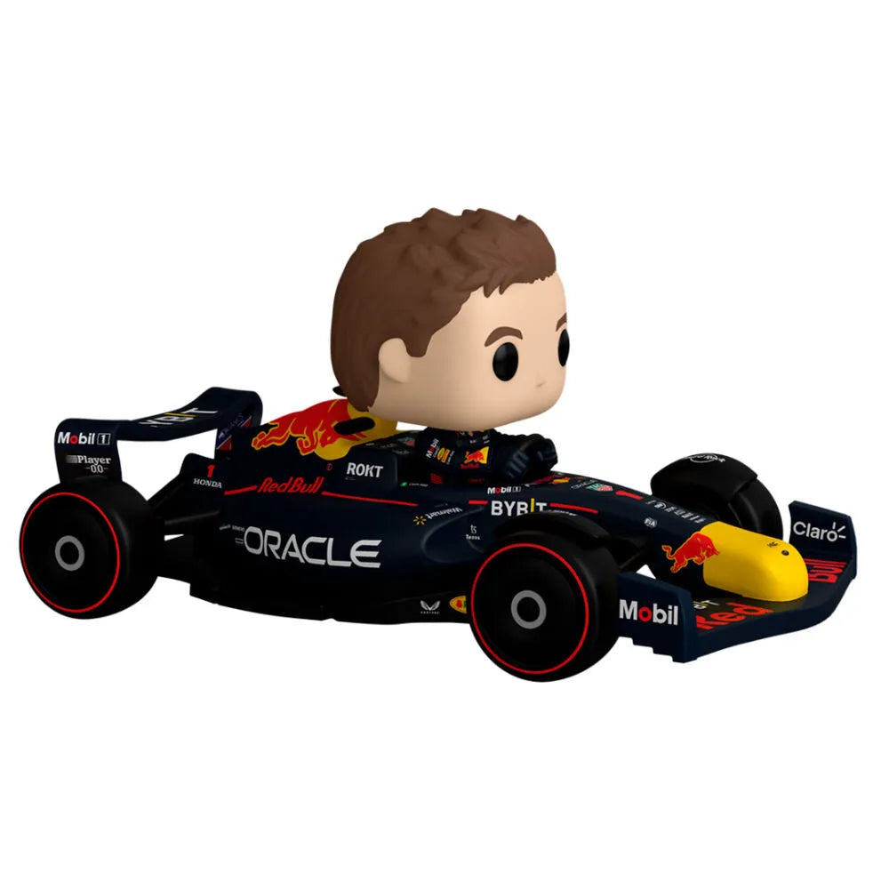 Funko Pop! Rides Super Deluxe: Formula 1 - Max Verstappen with Car Figure #307 - Ginga Toys