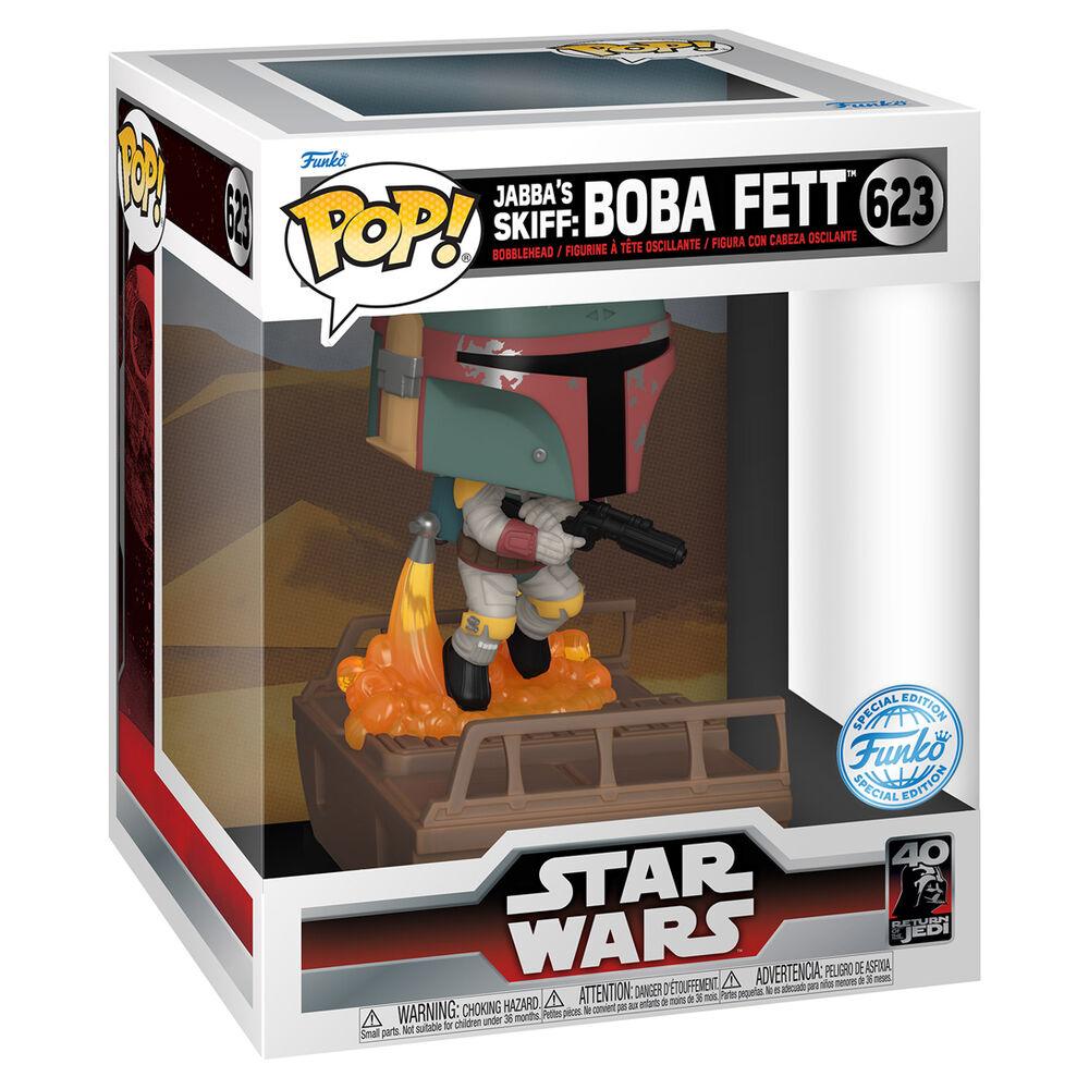 Funko Pop! Star Wars: Jabba's Skiff Boba Fett Exclusive Figure Vinyl #623 - Funko - Ginga Toys