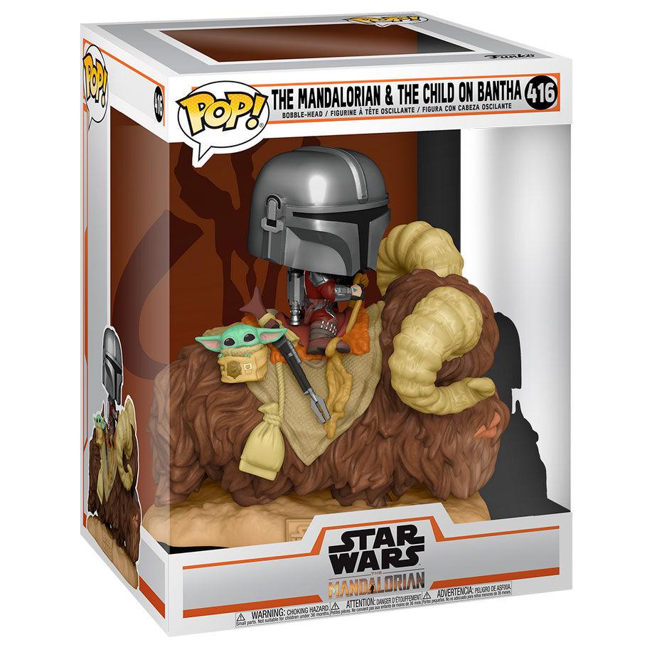 Funko Pop! Star Wars: The Mandalorian & The Child on Bantha Figure #416 - Ginga Toys
