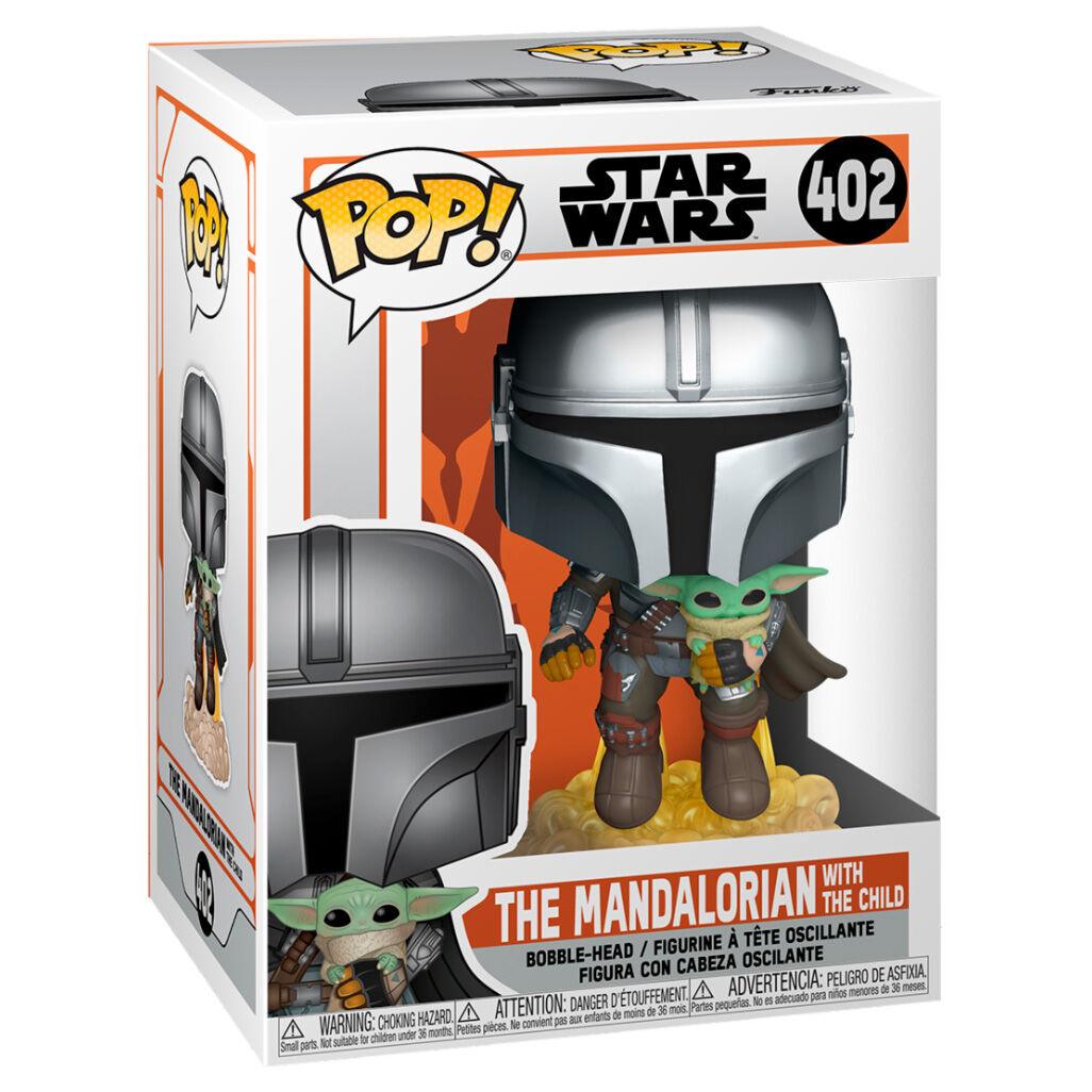 Funko Pop! Star Wars: The Mandalorian - Mandalorian with The Child Figure #402 - Ginga Toys