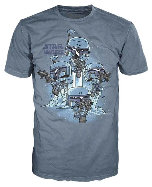 Funko Pop! Tees Star Wars: Death Watch Mandalorian Pop and Tee (Large) - Ginga Toys