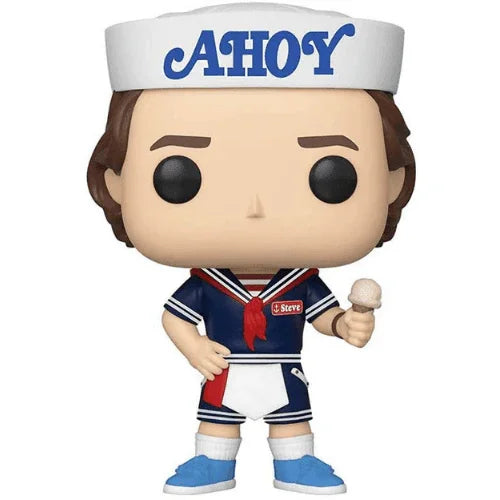 Funko POP Television Stranger Things S3 Steve With Hat And Ice Cream Vinyl Figure #803 - Funko - Ginga Toys