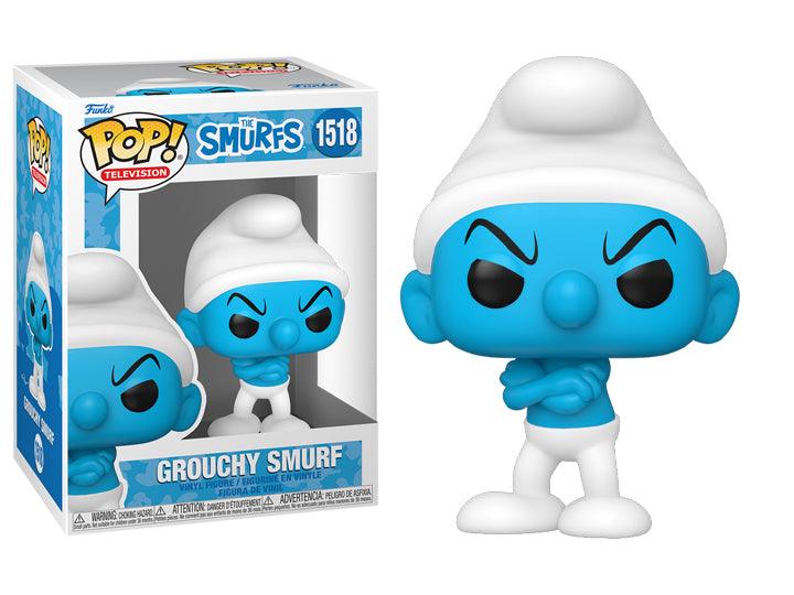 Funko Pop! Television: The Smurfs - Grouchy Smurf Vinyl Figure #1518 - Ginga Toys