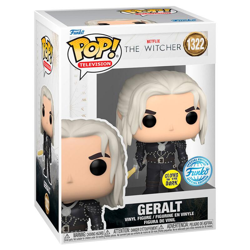 Funko Pop! TV: The Witcher - GLOW Geralt Exclusive Figure #1322 - Ginga Toys