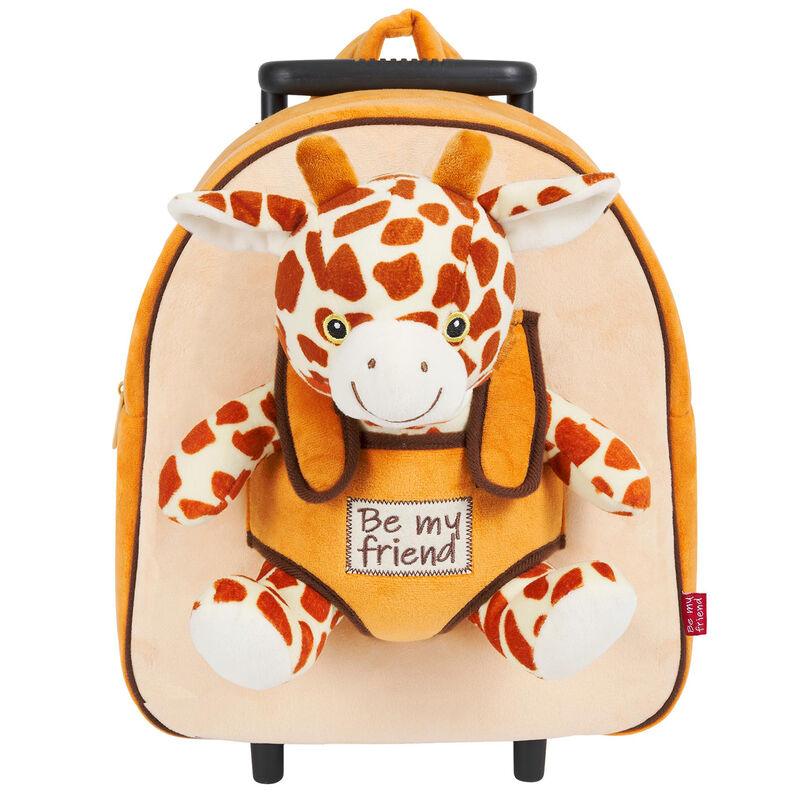 Gabby Giraffe Kids Trolley Backpack with plush toy 38cm - Perletti - Ginga Toys