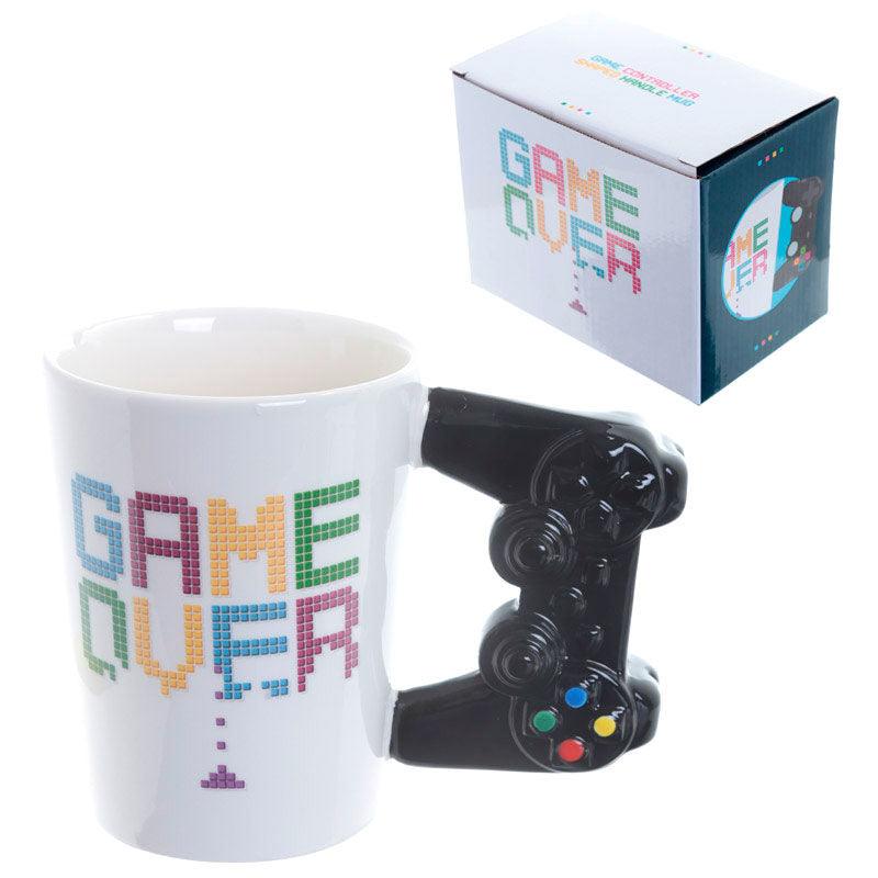 GAME OVER Game Controller Ceramic Shaped Handle Mug - Puckator - Ginga Toys