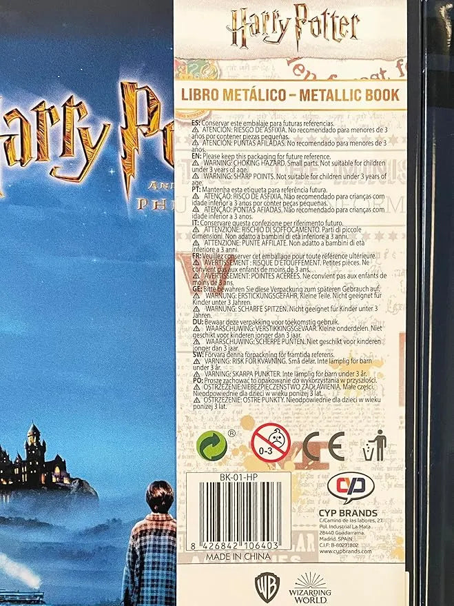 Harry Potter and the Philosophers Stone Metallic Collector Box - Ginga Toys