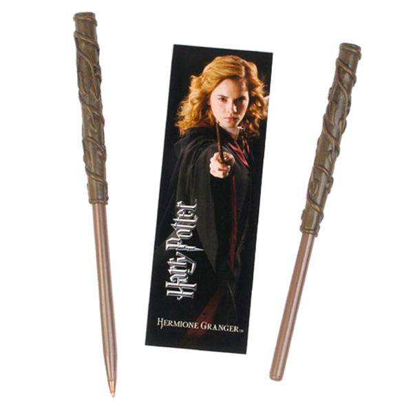 Harry Potter Hermione Granger wand pen and bookmark - The Noble Collection - Ginga Toys