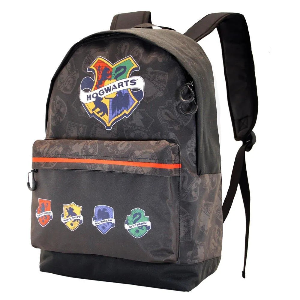 Harry Potter Hogwarts College Grey Zipper Kids School Backpack - Karactermania - Ginga Toys
