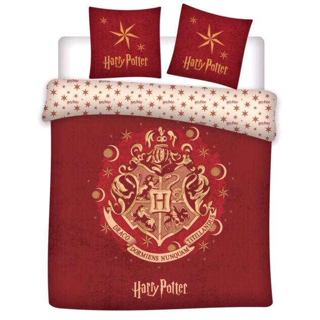 Harry Potter Hogwarts microfiber Red duvet cover bed 135cm - Warner Bros - Ginga Toys
