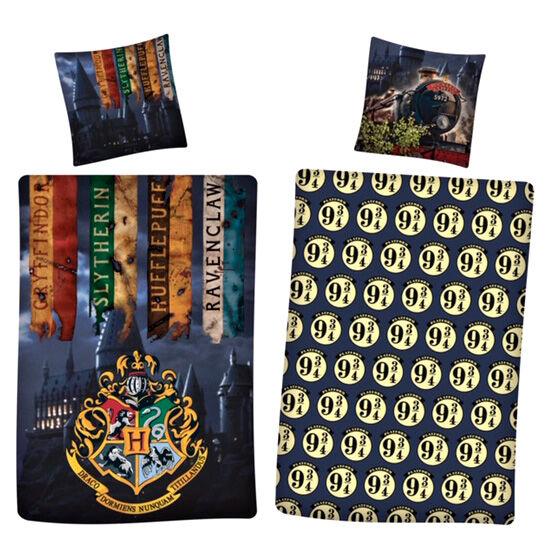 Harry Potter Hogwarts Reversible Duvet Cover Bed 90cm - Warner Bros - Ginga Toys