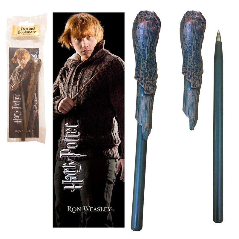 Harry Potter - Ron Weasley Wand Pen and Bookmark - The Noble Collection - Ginga Toys