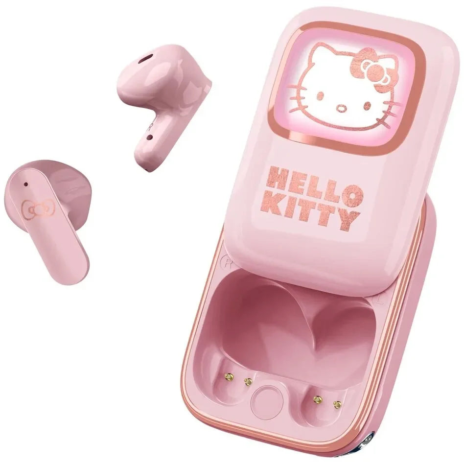 Hello Kitty Slide TWS Wireless Earphones - Earpods Pink / Rose Gold - Ginga Toys