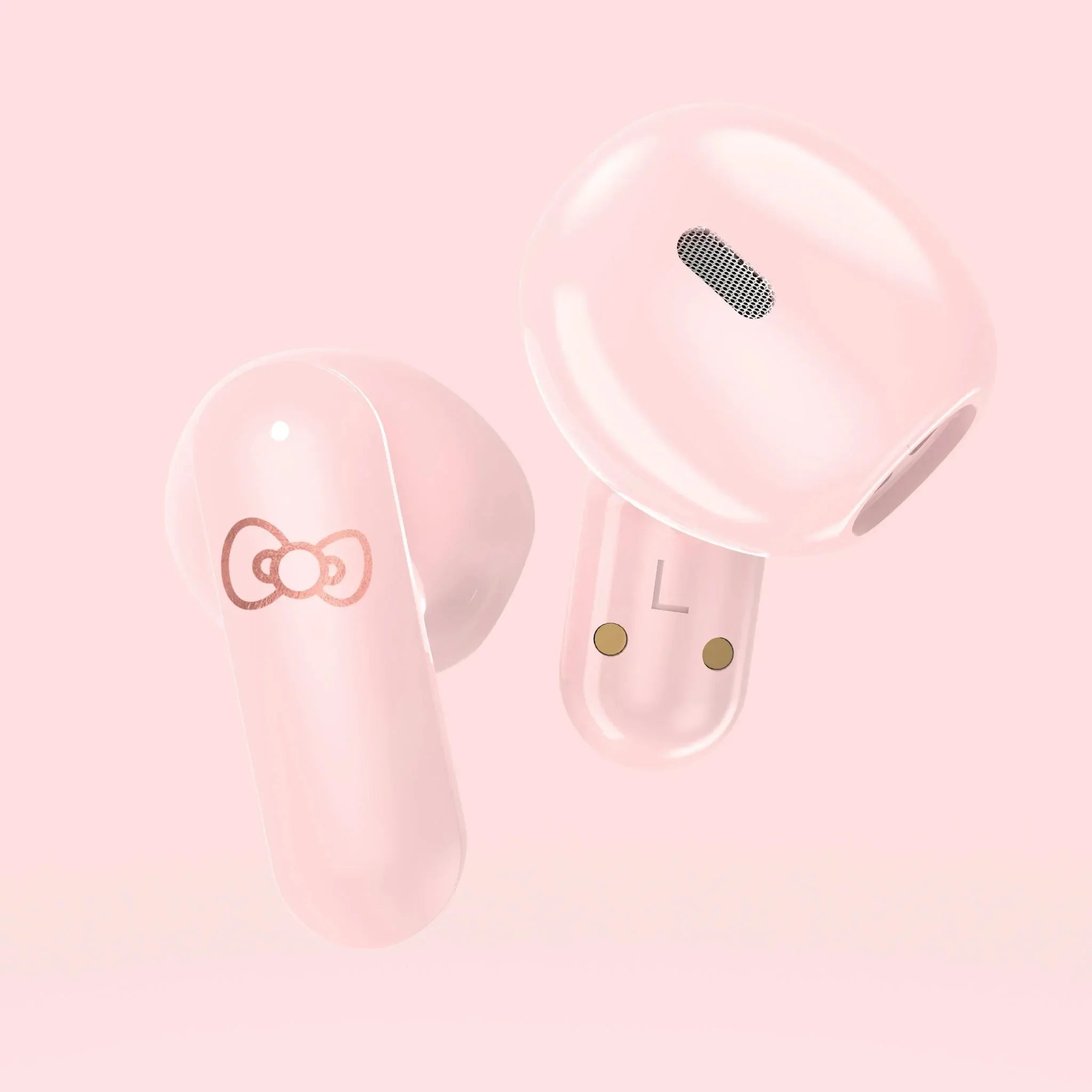 Hello Kitty Slide TWS Wireless Earphones - Earpods Pink / Rose Gold - Ginga Toys