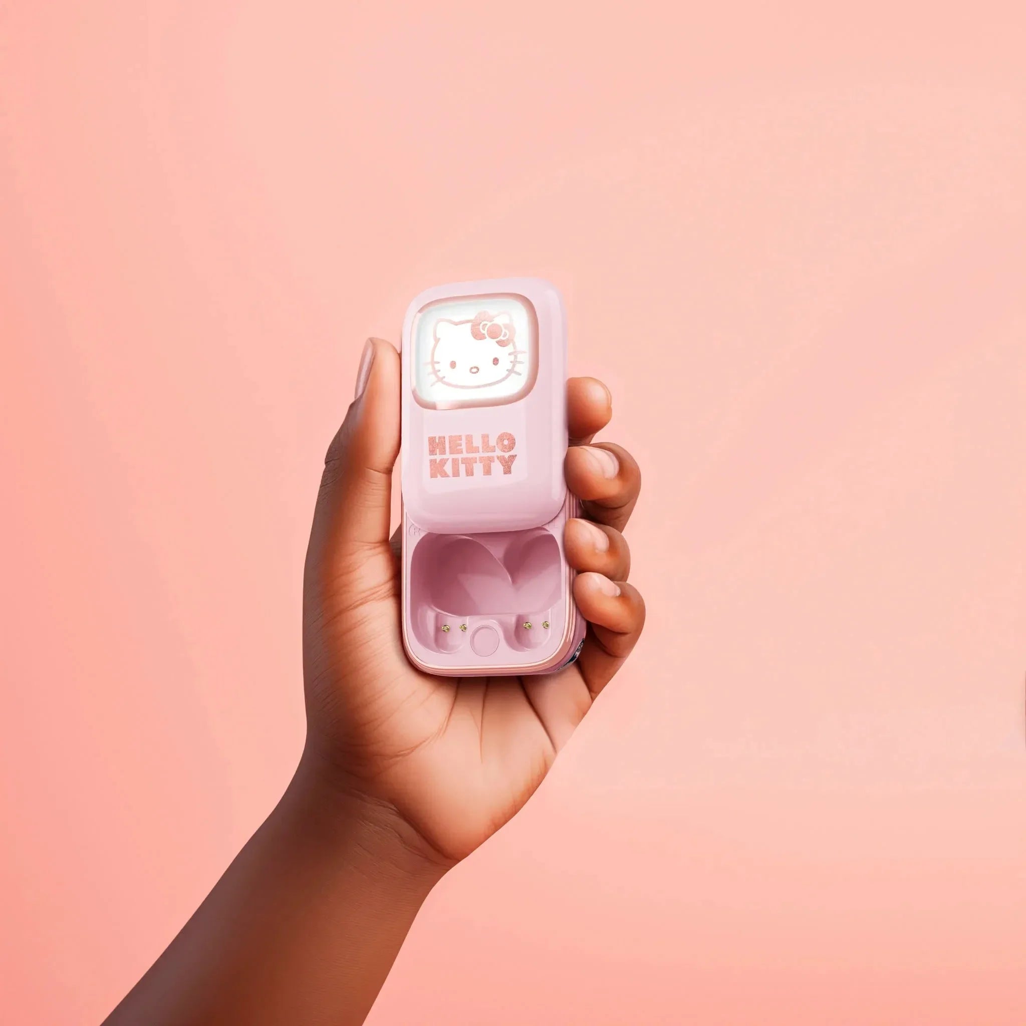 Hello Kitty Slide TWS Wireless Earphones - Earpods Pink / Rose Gold - Ginga Toys