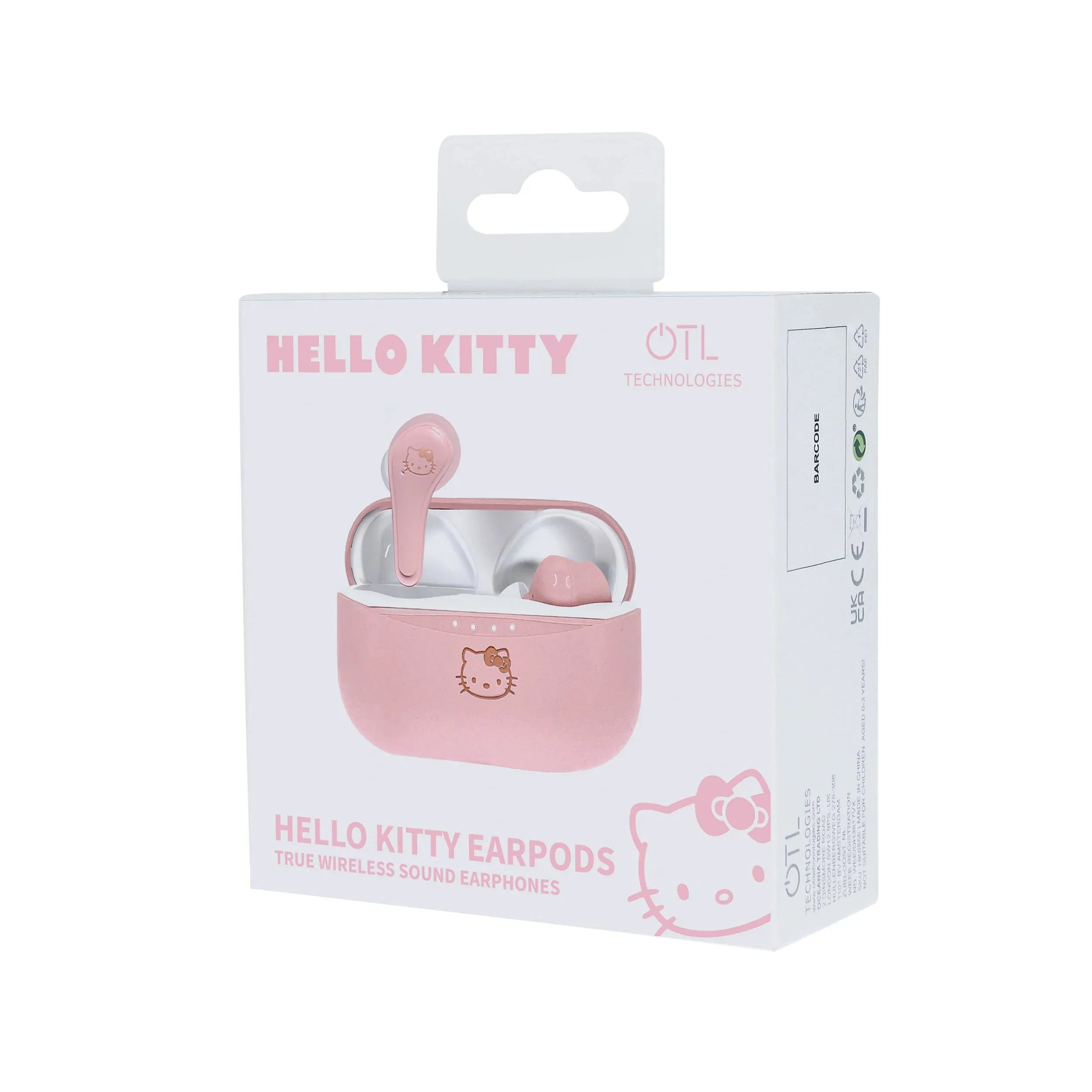 Hello Kitty TWS Wireless Earphones - Earpods - Pink / Rose Gold - Ginga Toys