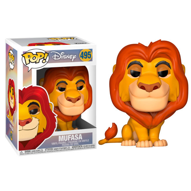 Disney The Lion King Pop! Mufasa Vinyl Figure #495 - Ginga Toys