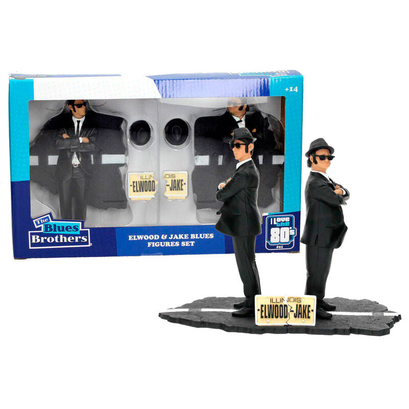 The Blues Brothers Movie Icons Jake & Elwood Blues Figurine Set - Ginga Toys
