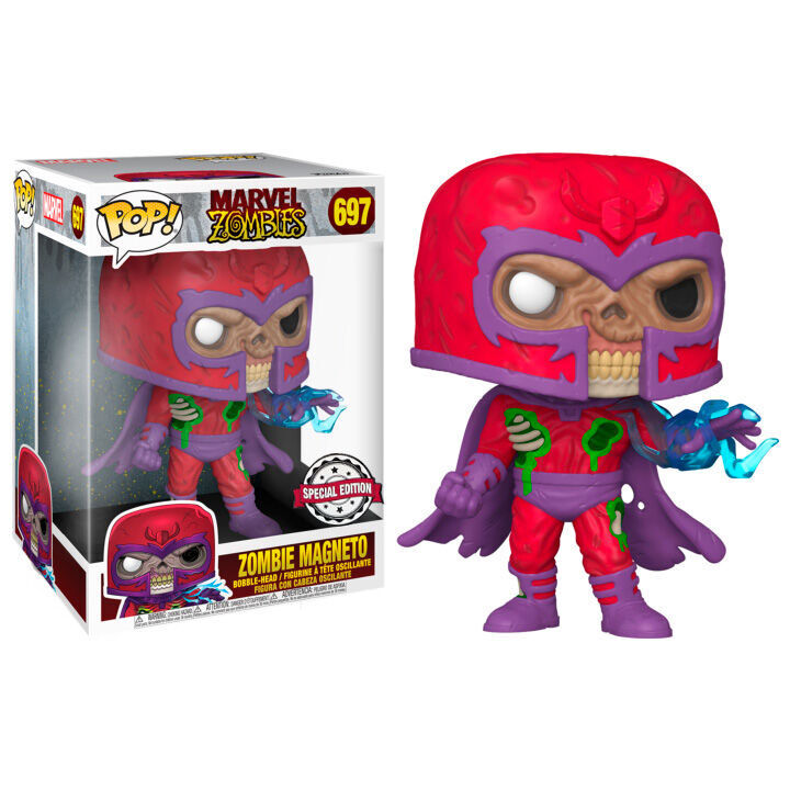 Funko Pop! Marvel Zombies: Zombie Magneto 10" Jumbo Vinyl Figure Exclusive #697 - Ginga Toys