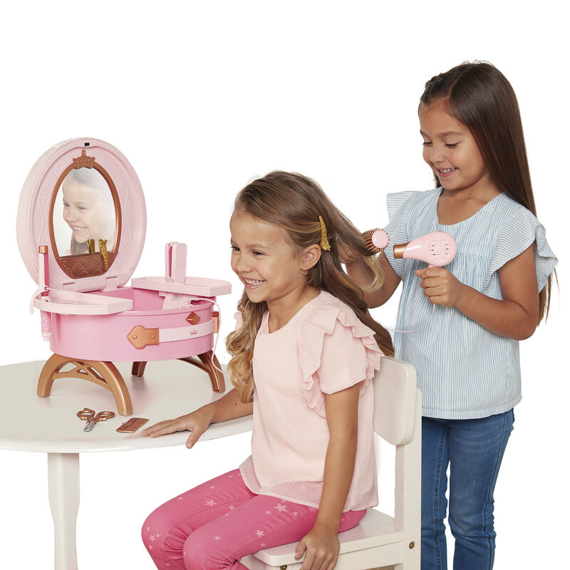 Disney Princess Style Collection Light Up & Style Vanity Travel Dresser Set - Ginga Toys