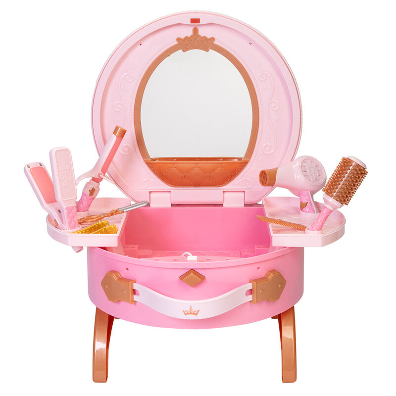 Disney Princess Style Collection Light Up & Style Vanity Travel Dresser Set - Ginga Toys