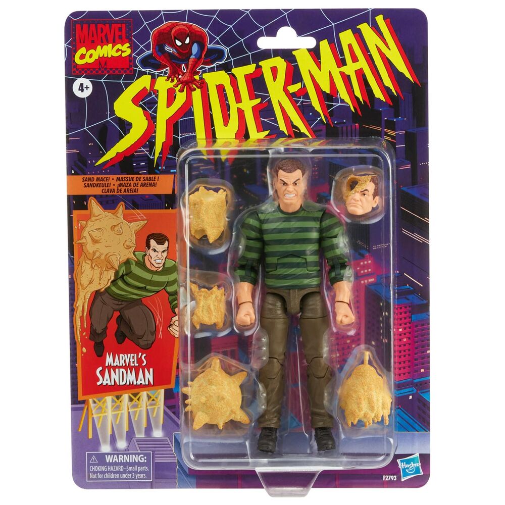Spider-Man Marvel Legends Retro Collection Marvel's Sandman Action Figure - Ginga Toys
