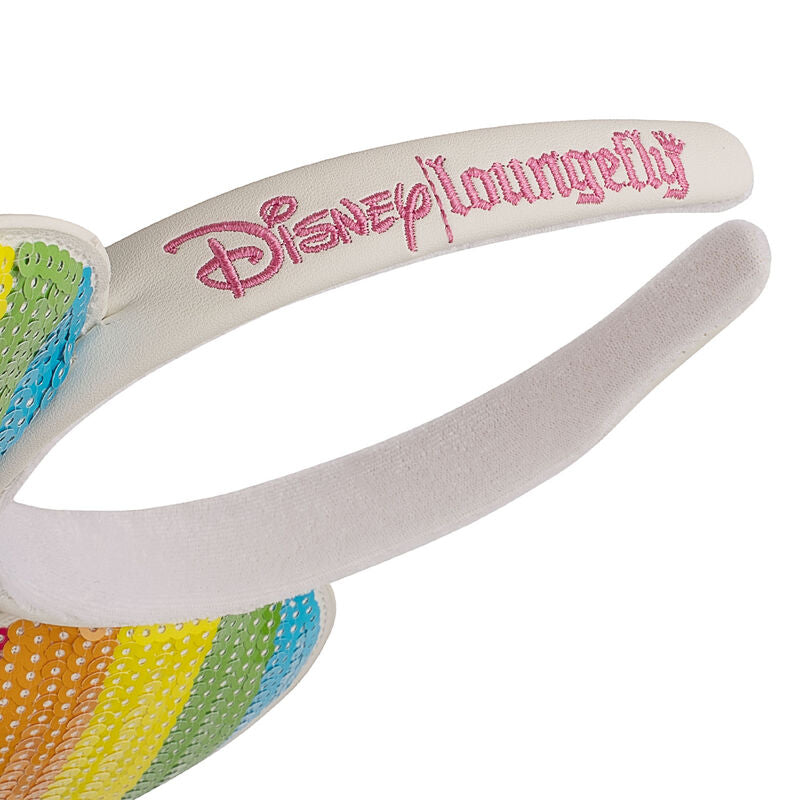 Loungefly Disney Sequin Rainbow Minnie Mouse Ears Headband - Ginga Toys