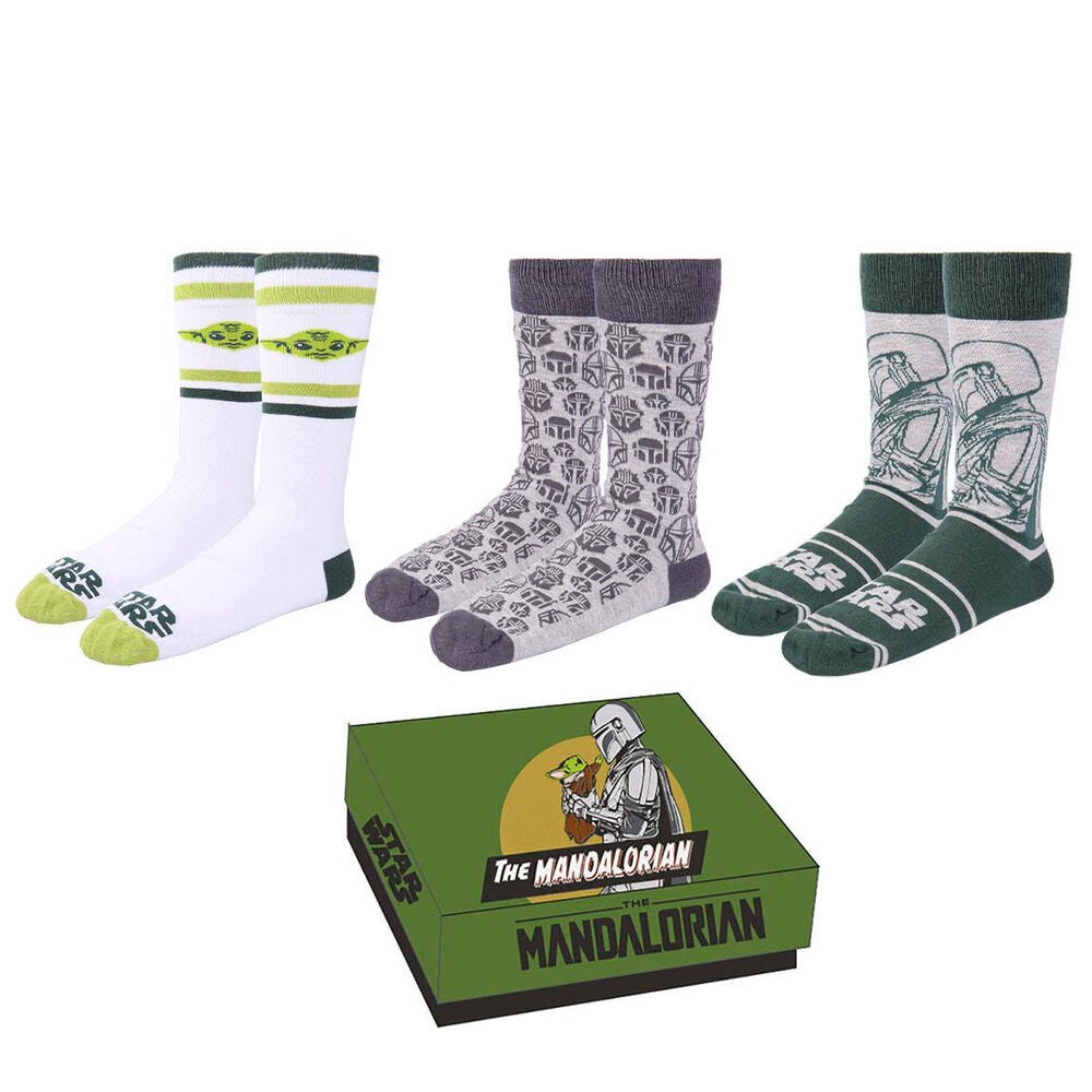 Star Wars - the Mandalorian Adult Socks Pack 3 Pieces Gift Box