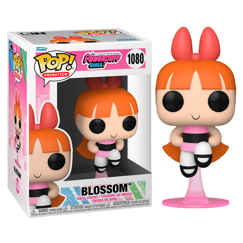 Funko Pop! Animation: Powerpuff Girls - Blossom Vinyl Figure #1080 - Ginga Toys