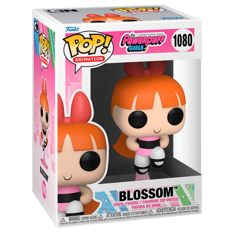 Funko Pop! Animation: Powerpuff Girls - Blossom Vinyl Figure #1080 - Ginga Toys