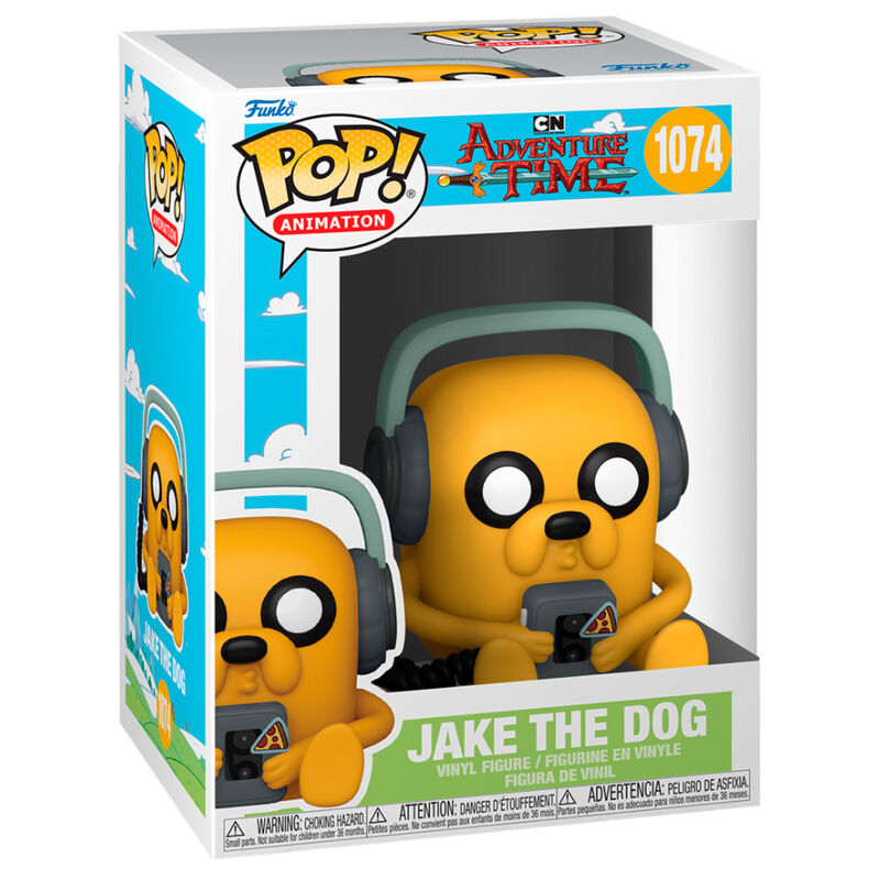 Funko Pop! Animation: Adventure Time - Jake The Dog with Tape Player Vinyl Figure #1074 - Ginga Toys