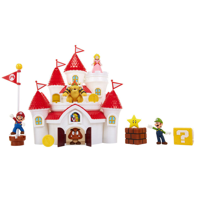 Super Mario Deluxe Mushroom Kingdom Castle Playset - Ginga Toys