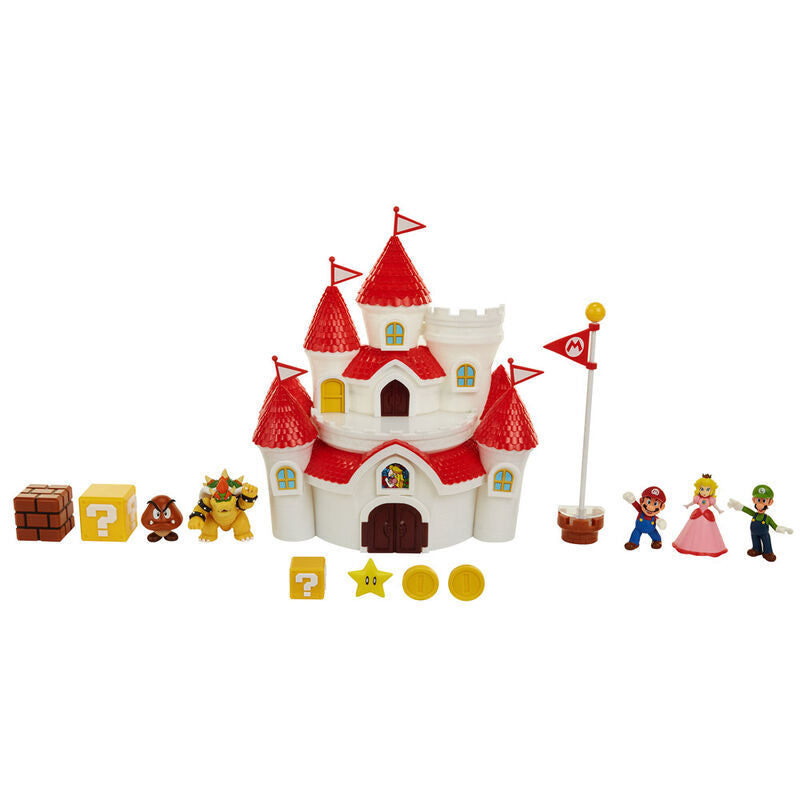 Super Mario Deluxe Mushroom Kingdom Castle Playset - Ginga Toys