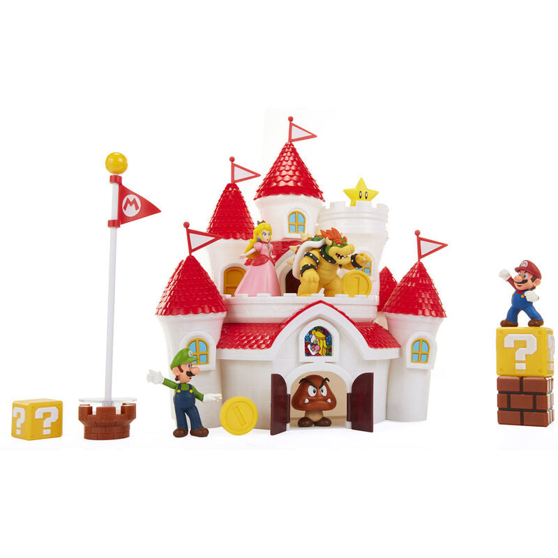 Super Mario Deluxe Mushroom Kingdom Castle Playset - Ginga Toys
