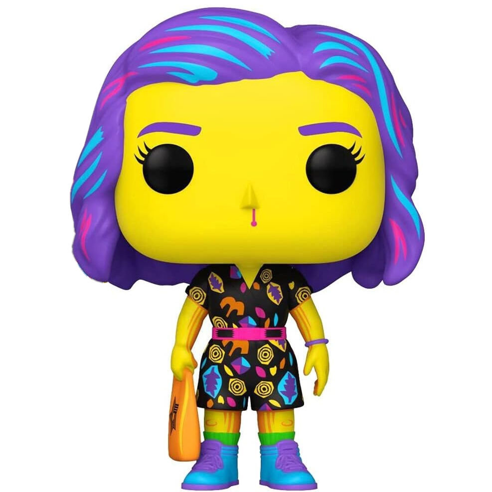 Funko Pop! Television: Stranger Things - Eleven (in Mall Outfit) Blacklight Exclusive Vinyl Figure #802 - Ginga Toys