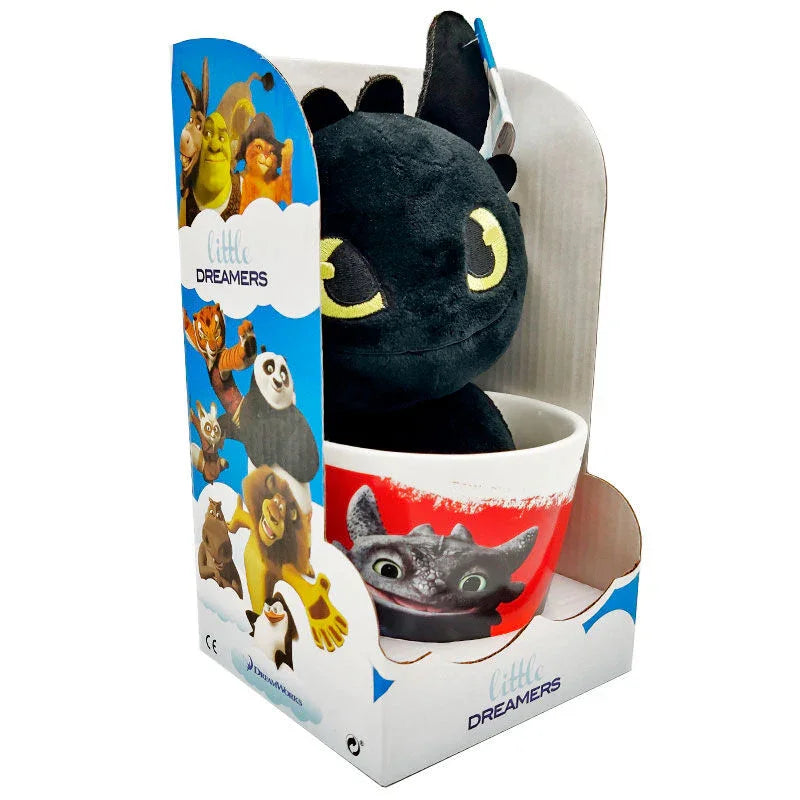 How To Train Your Dragon Toothless Plush Toy 18cm & Mug Set