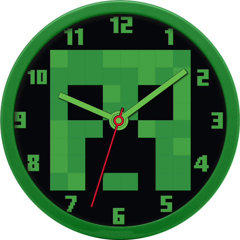 Minecraft Bros Kids Wall Clock 25cm