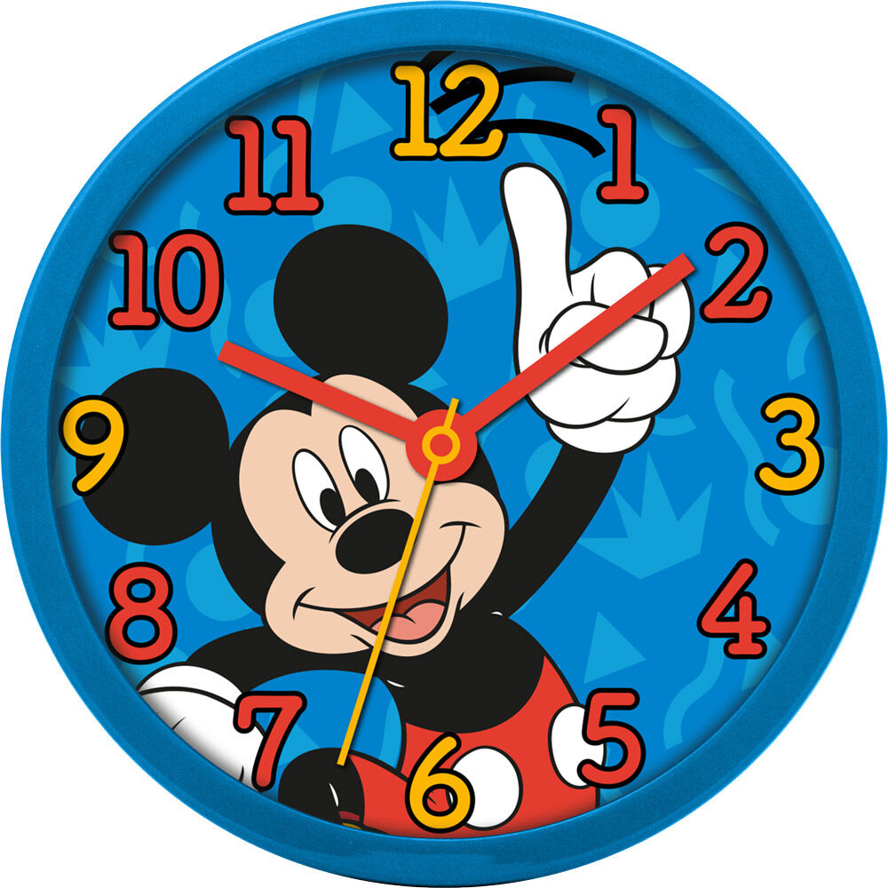 Disney Mickey Mouse Bros Kids Wall Clock 25cm