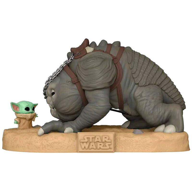 Funko Pop! Deluxe: Star Wars: The Book of Boba Fett - Grogu with Rancor Exclusive #587 - Ginga Toys