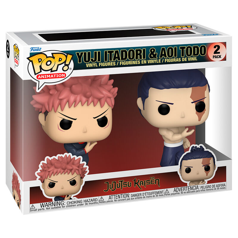 Pop! Animation: Jujutsu Kaisen - Yuji Itadori and Aoi Todo 2-Pack - Funko - Ginga Toys