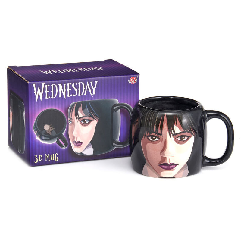 Netflix TV Wednesday with Thing inside Black 3D Mug - Ginga Toys