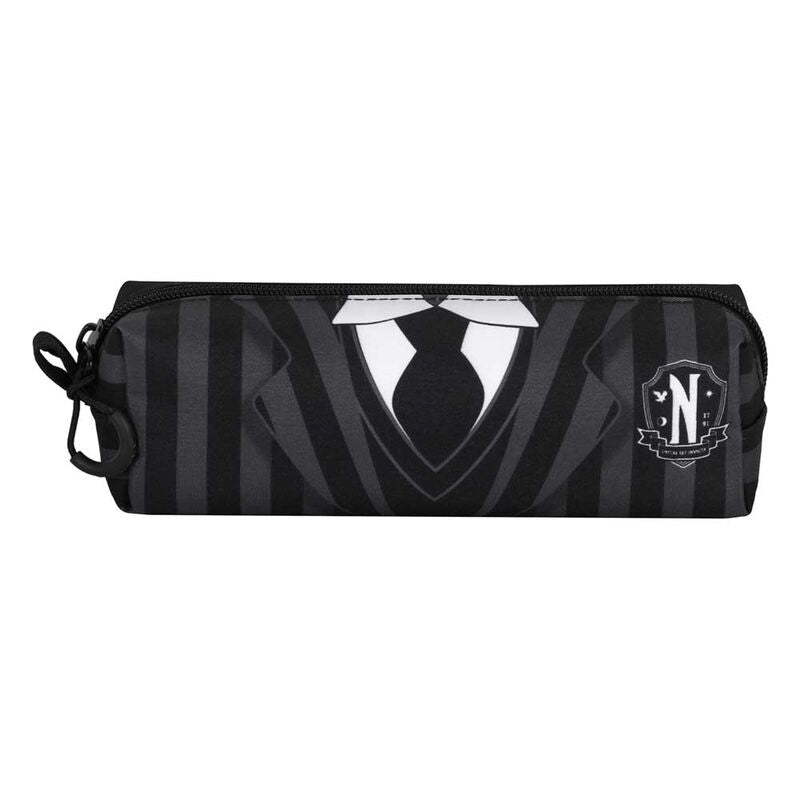 Netflix TV Wednesday Uniform Black Fan Square Pencil Case - Ginga Toys