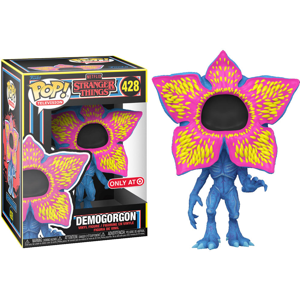 Funko Pop! Television: Stranger Things - Open Face Demogorgon Black Light Exclusive Figure #428 - Ginga Toys