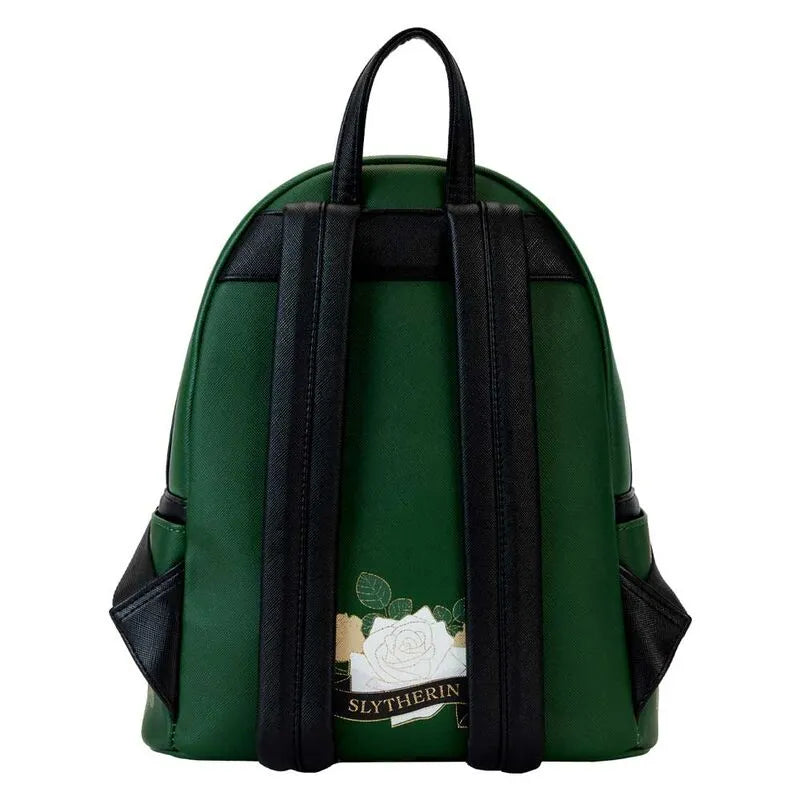 Loungefly Harry Potter Slytherin House Floral Tattoo Mini Backpack