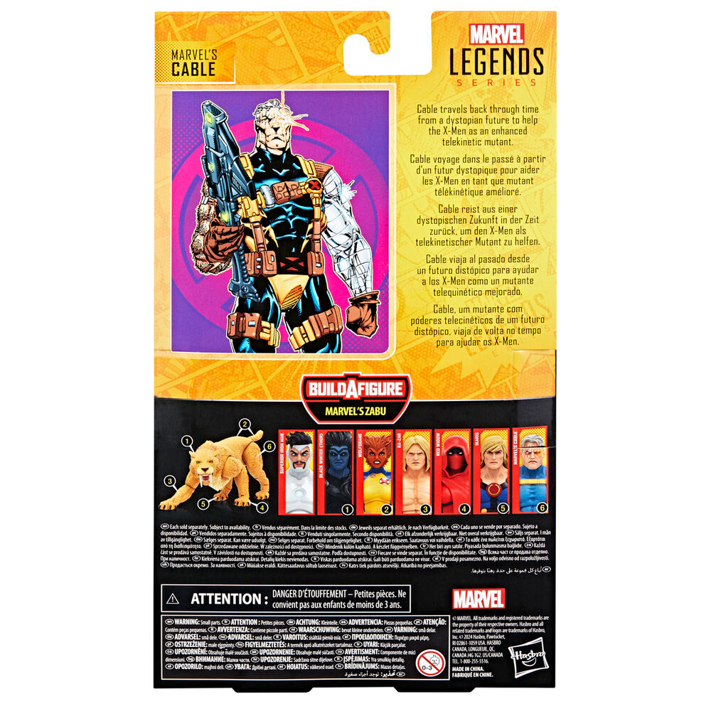 X-Men Marvel Legends Marvel’s Cable Action Figure (Marvel’s Zabu BAF) 15cm – Hasbro – Ginga Toys