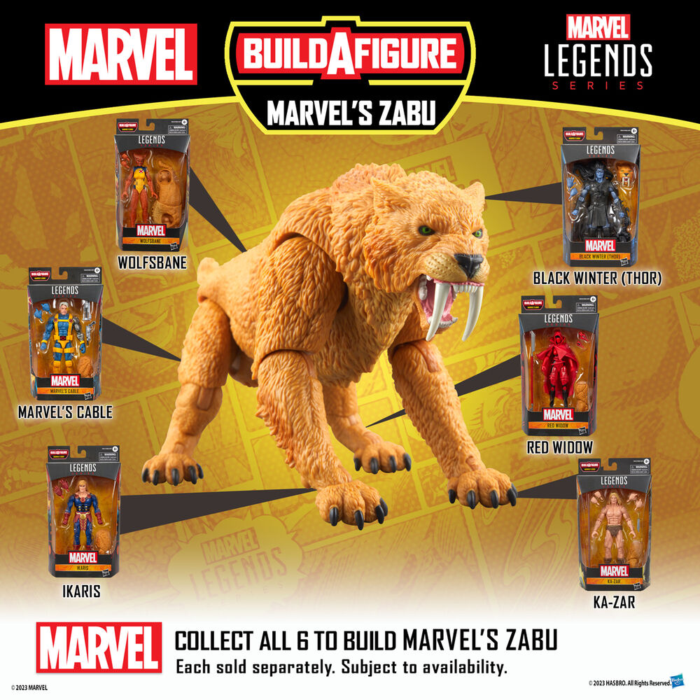 X-Men Marvel Legends Marvel’s Cable Action Figure (Marvel’s Zabu BAF) 15cm – Hasbro – Ginga Toys
